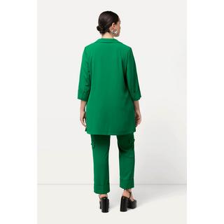 Ulla Popken  Blazer, col à revers, fermeture à bouton, manches 3/4 