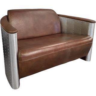 mutoni Sofa Bolton 2-Sitzer Vintage Light Brown  