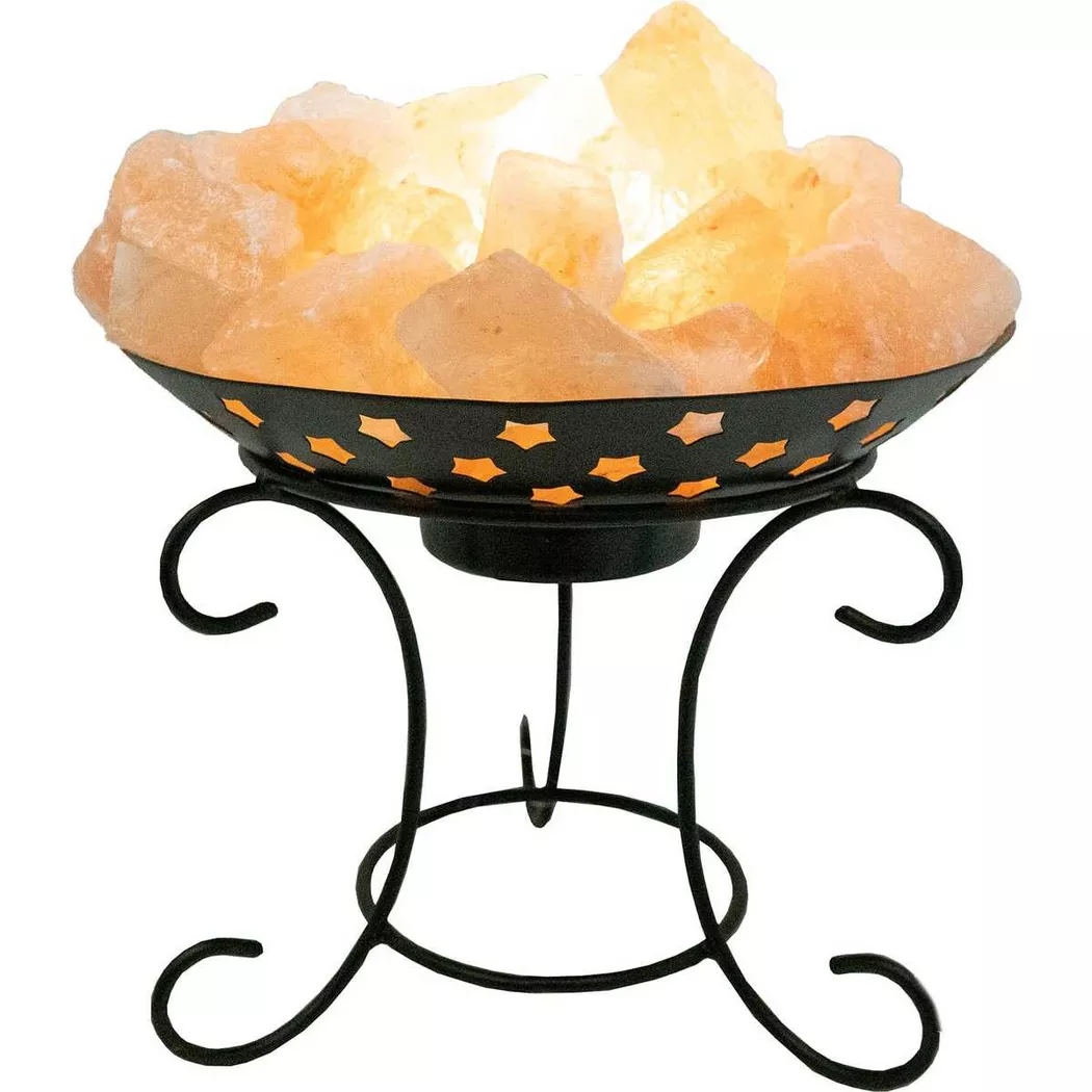 mutoni light – Tischleuchte Stone Salzkristall 1xE14, One Size