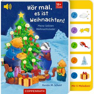 Hör mal, es ist Weihnachten! Schuld, Kerstin M. (Illustrationen); Göthel, Thomas (Mitarbeit) Copertina rigida 