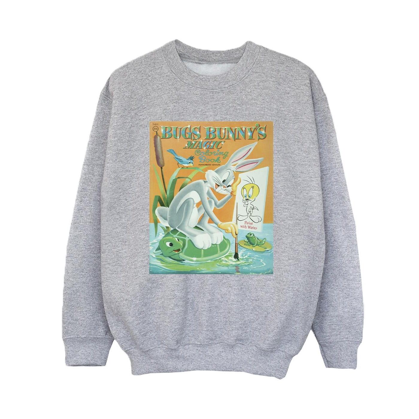 Image of Bugs Bunny Colouring Book Sweatshirt Jungen Grau 116