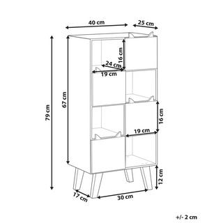 Beliani Bücherregal mit 4 Fächern aus MDF-Platte Modern RUPERT  