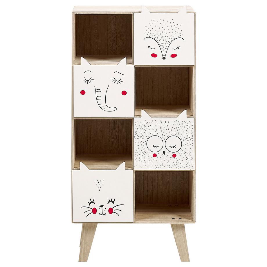 Beliani Bücherregal mit 4 Ebenen aus MDF-Platte Modern RUPERT  