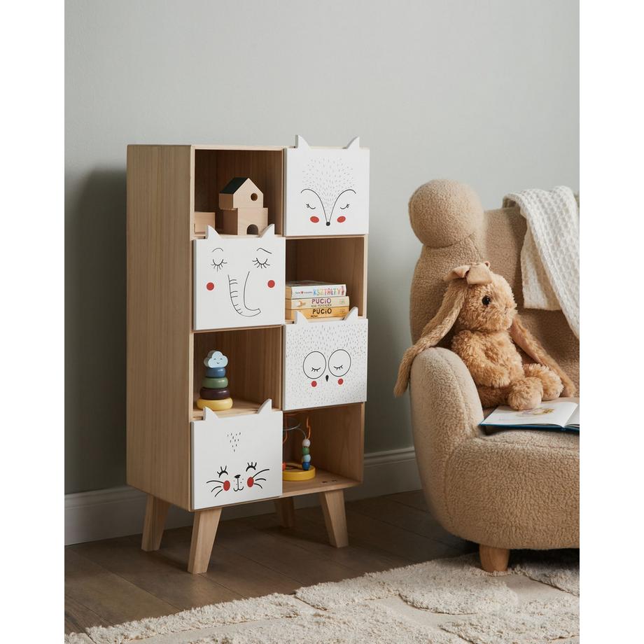 Beliani Bücherregal mit 4 Ebenen aus MDF-Platte Modern RUPERT  