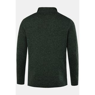 JP1880  Maglione polo con maglia TwoTone e collo con zip, fino alla tg. 7XL 