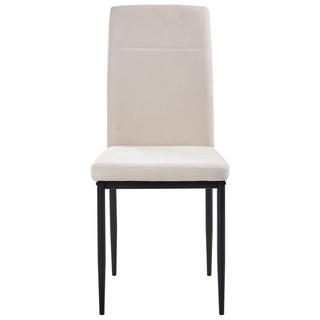 Beliani Lot de 4 chaises de salle à manger en Tissu Moderne RINER  