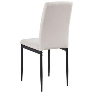 Beliani Lot de 4 chaises de salle à manger en Tissu Moderne RINER  