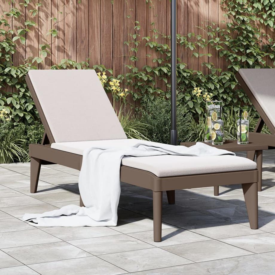 VidaXL Chaise longue polypropylène  