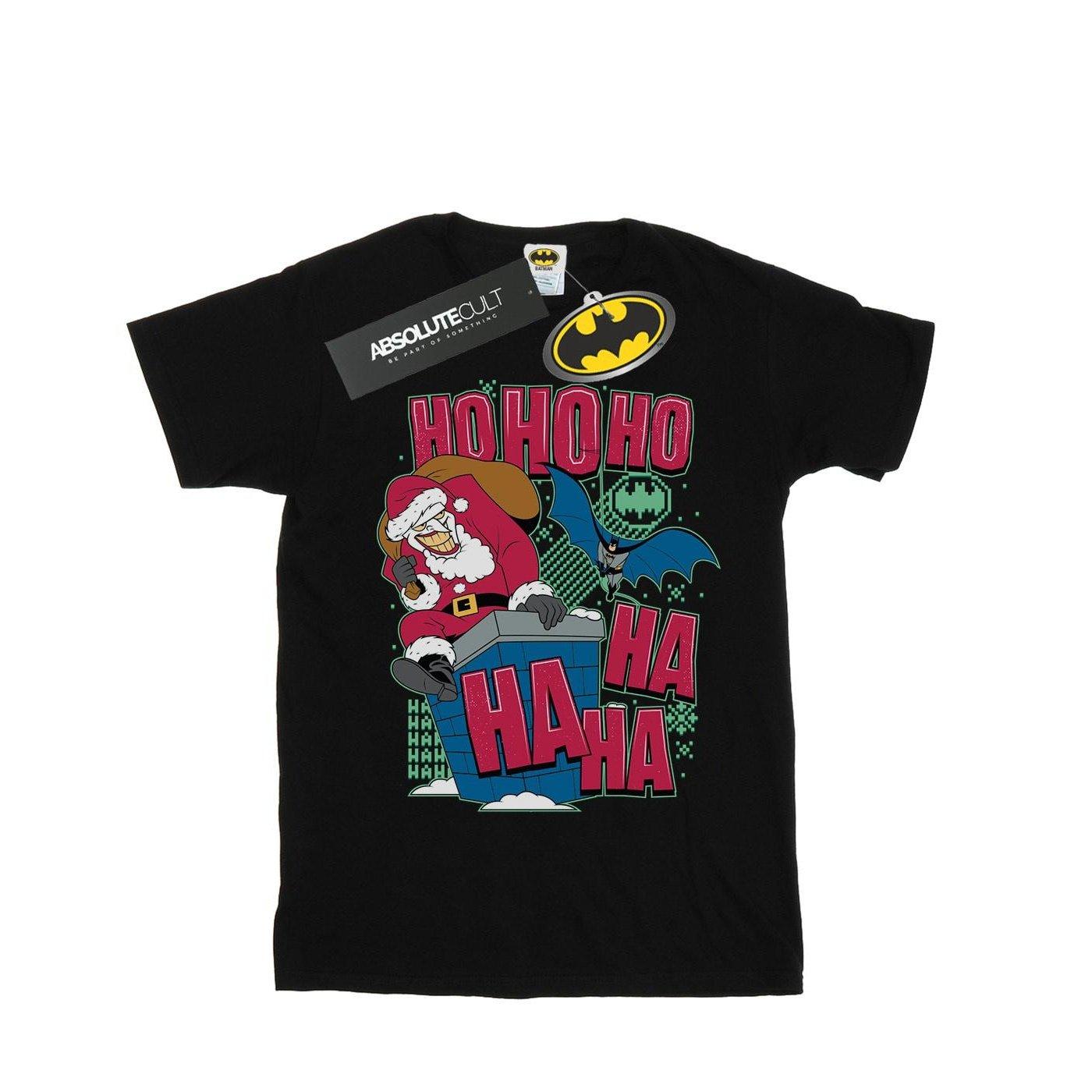 Image of Batman And Joker Ha Ha Ha Ho Ho Ho Tshirt Herren Schwarz 4XL