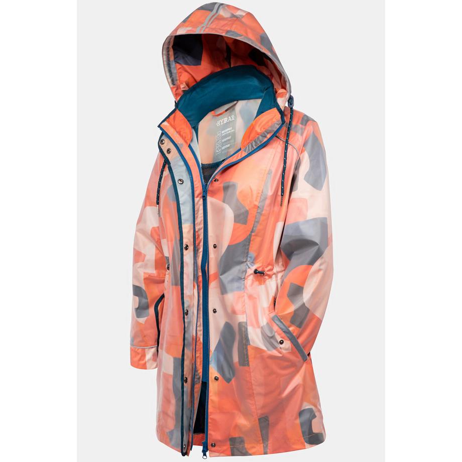 Ulla Popken HYPRAR Veste cirée technique imperméable avec fermeture éclair à double sens  