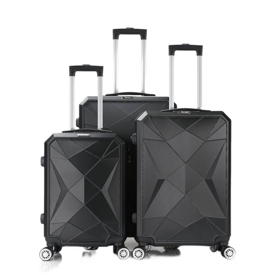 Northio  Set mit Koffern - 3 Größen - Schwarz 