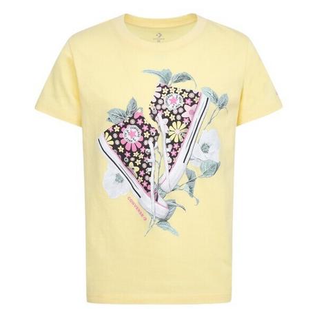 CONVERSE  t-shirt fille floral sneaker 