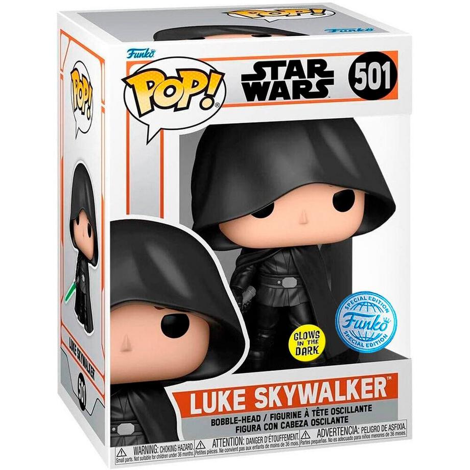 Funko  Figura POP Star Wars Mandalorian Luke Skywalker Esclusivo 
