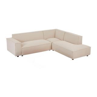 PASCAL MORABITO Großes Ecksofa - Ecke rechts - Cord - Beige - BORORE von PASCAL MORABITO  