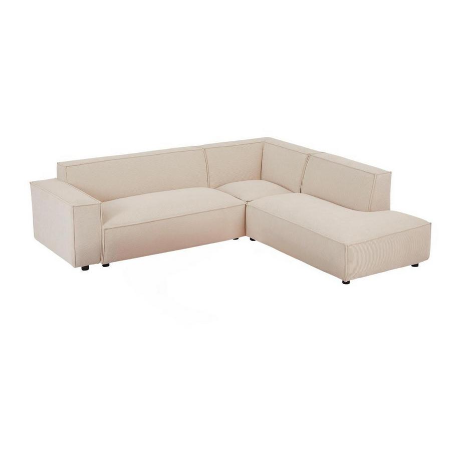 PASCAL MORABITO Großes Ecksofa - Ecke rechts - Cord - Beige - BORORE von PASCAL MORABITO  