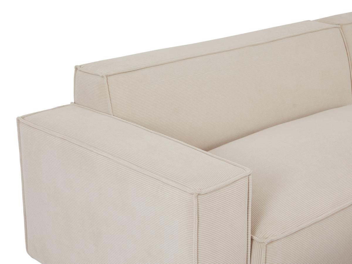 PASCAL MORABITO Großes Ecksofa - Ecke rechts - Cord - Beige - BORORE von PASCAL MORABITO  