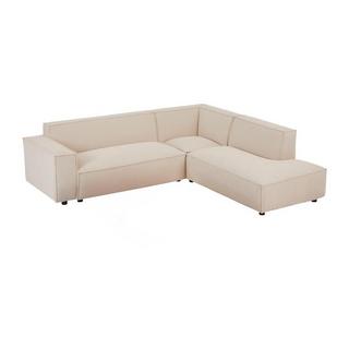 PASCAL MORABITO Großes Ecksofa - Ecke rechts - Cord - Beige - BORORE von PASCAL MORABITO  