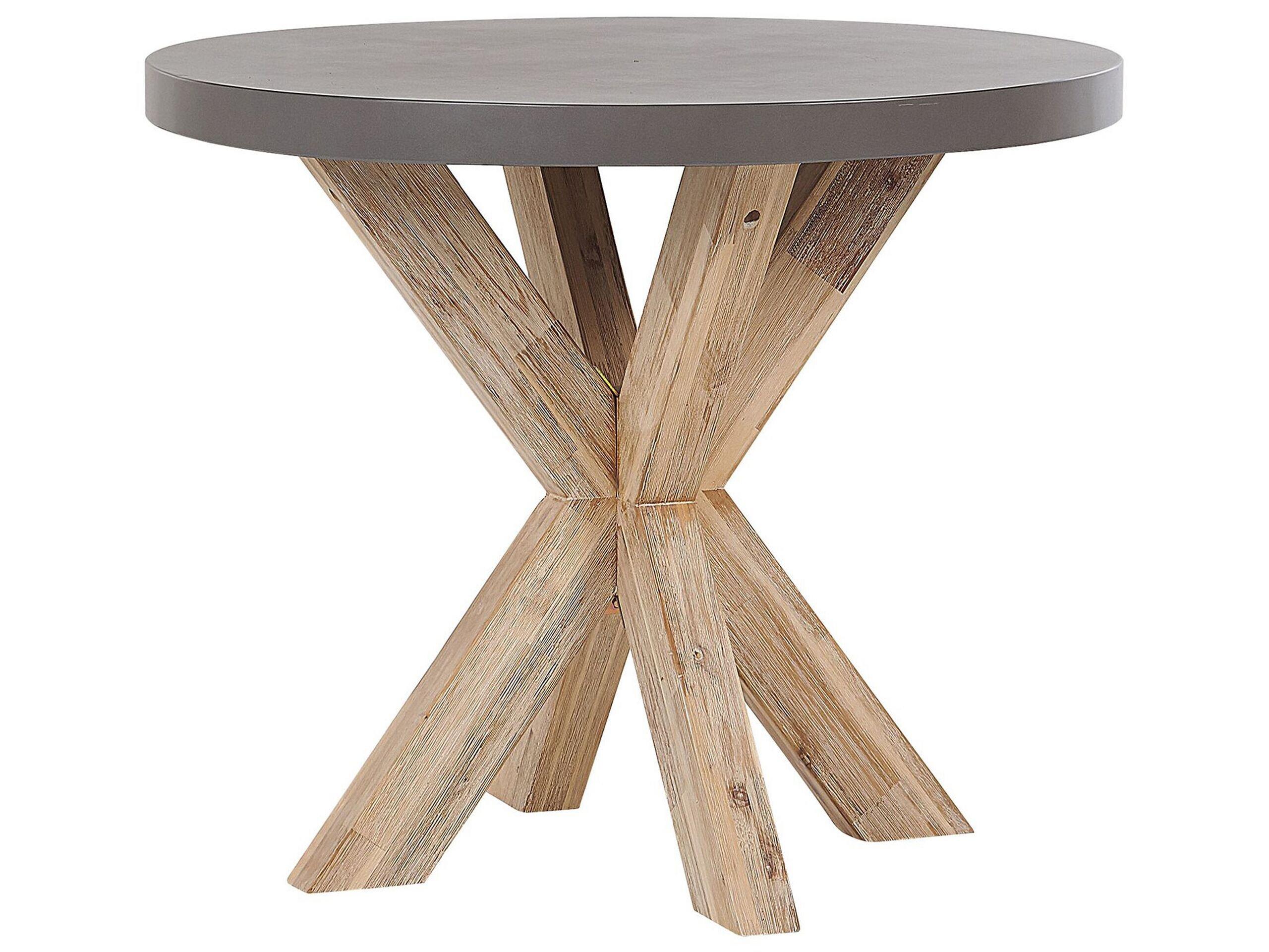 Beliani Table de jardin en Fibre-ciment Industriel OLBIA  