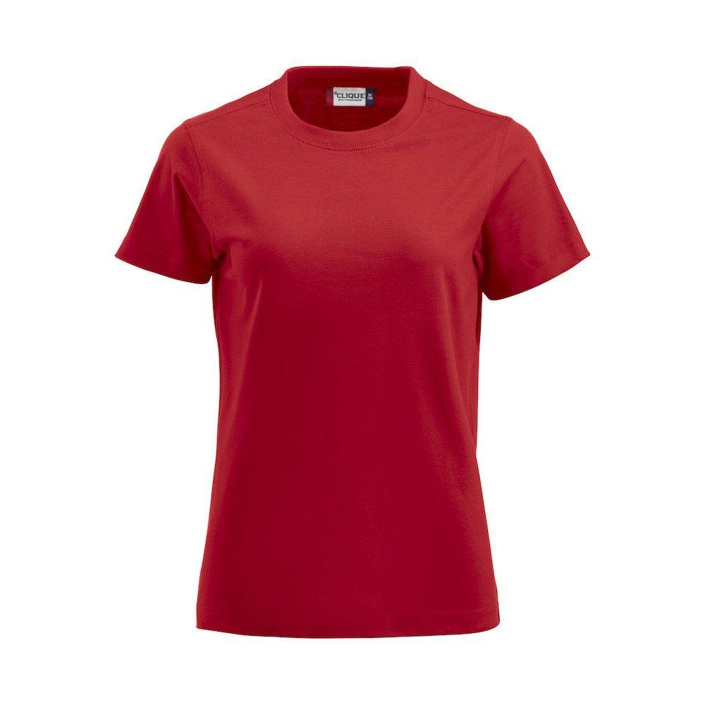 Image of Premium Tshirt Damen Rot Bunt XL