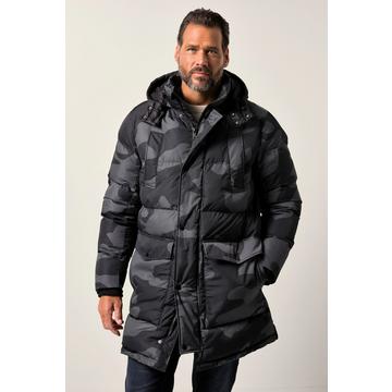 Stepp-Parka, Camouflage, Kapuze, Taillen-Tunnelzug, bis 7 XL