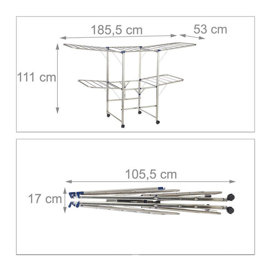 B2X Étendoir à linge XXL  
