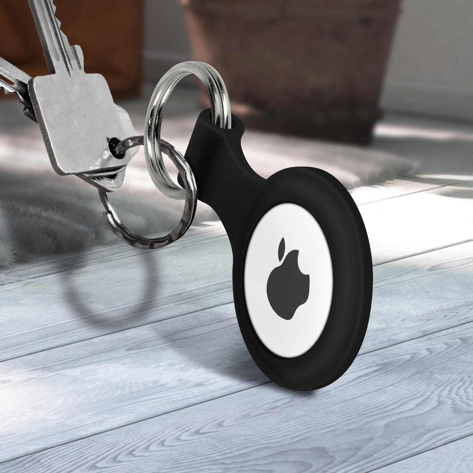 Avizar AirTag Silicone Porte-clé Noir  