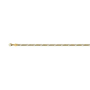 Fusskette Figaro Gelbgold 750, 24cm, 2.9mm