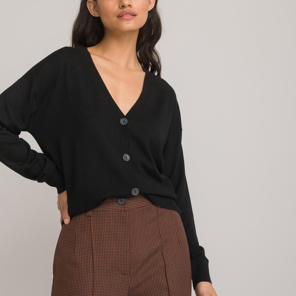 Image of Strickjacke Damen Schwarz L