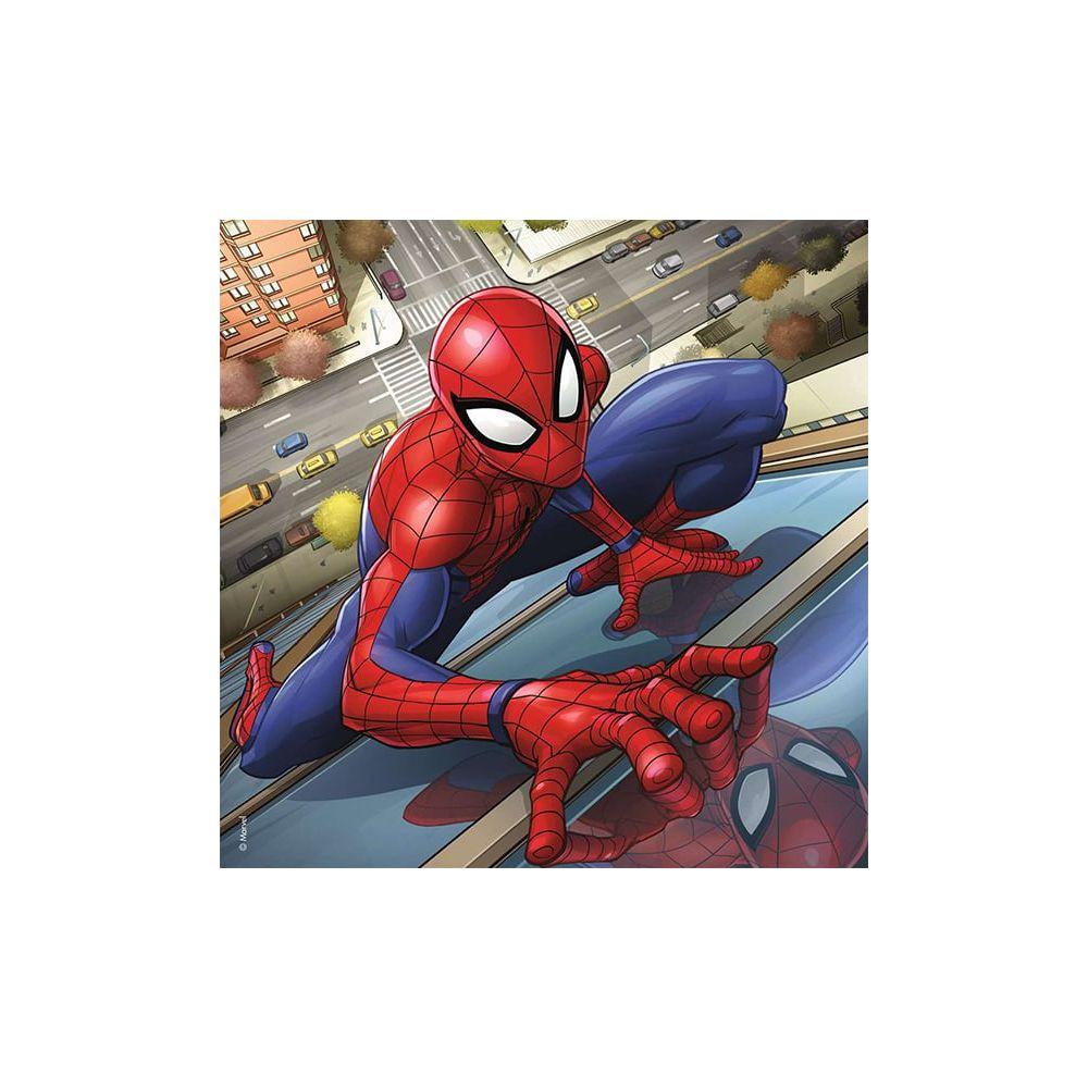 Ravensburger  Puzzle Spiderman beschützt die Stadt (3x49) 