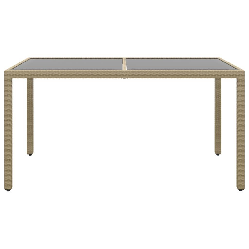 VidaXL Table de jardin rotin synthétique  