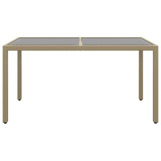 VidaXL Table de jardin rotin synthétique  