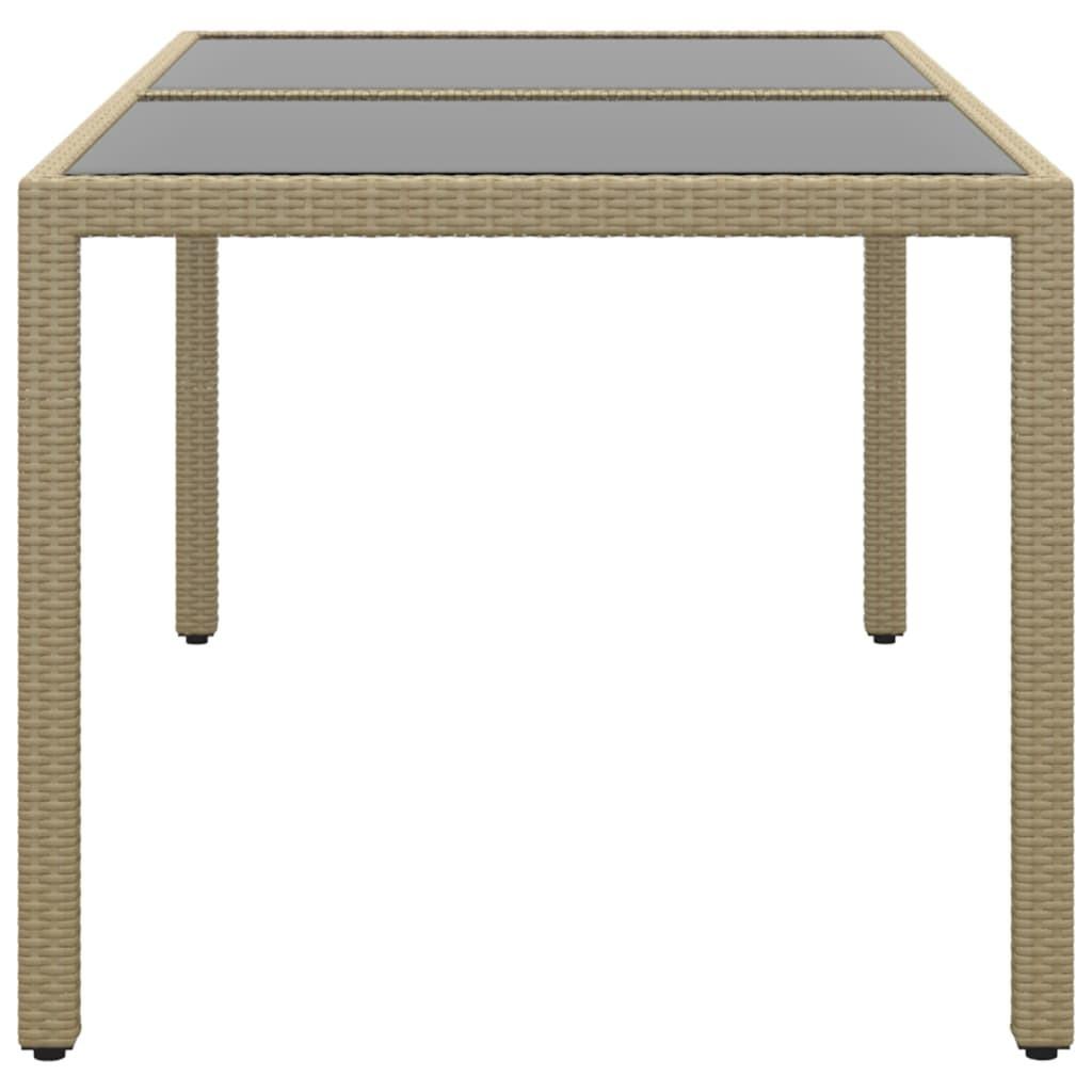 VidaXL Table de jardin rotin synthétique  