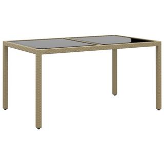 VidaXL Table de jardin rotin synthétique  