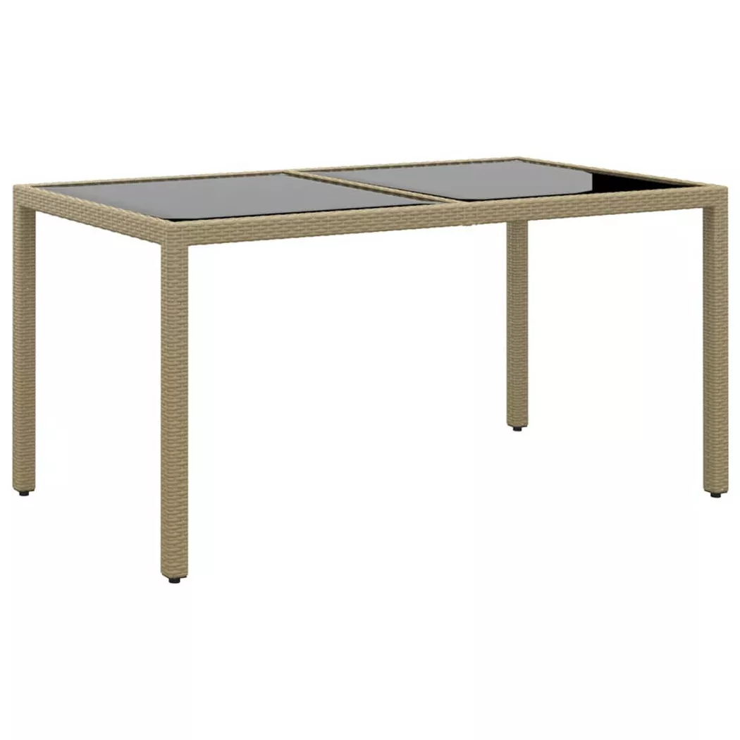 VidaXL - Table de jardin rotin synthétique, One Size, Beige