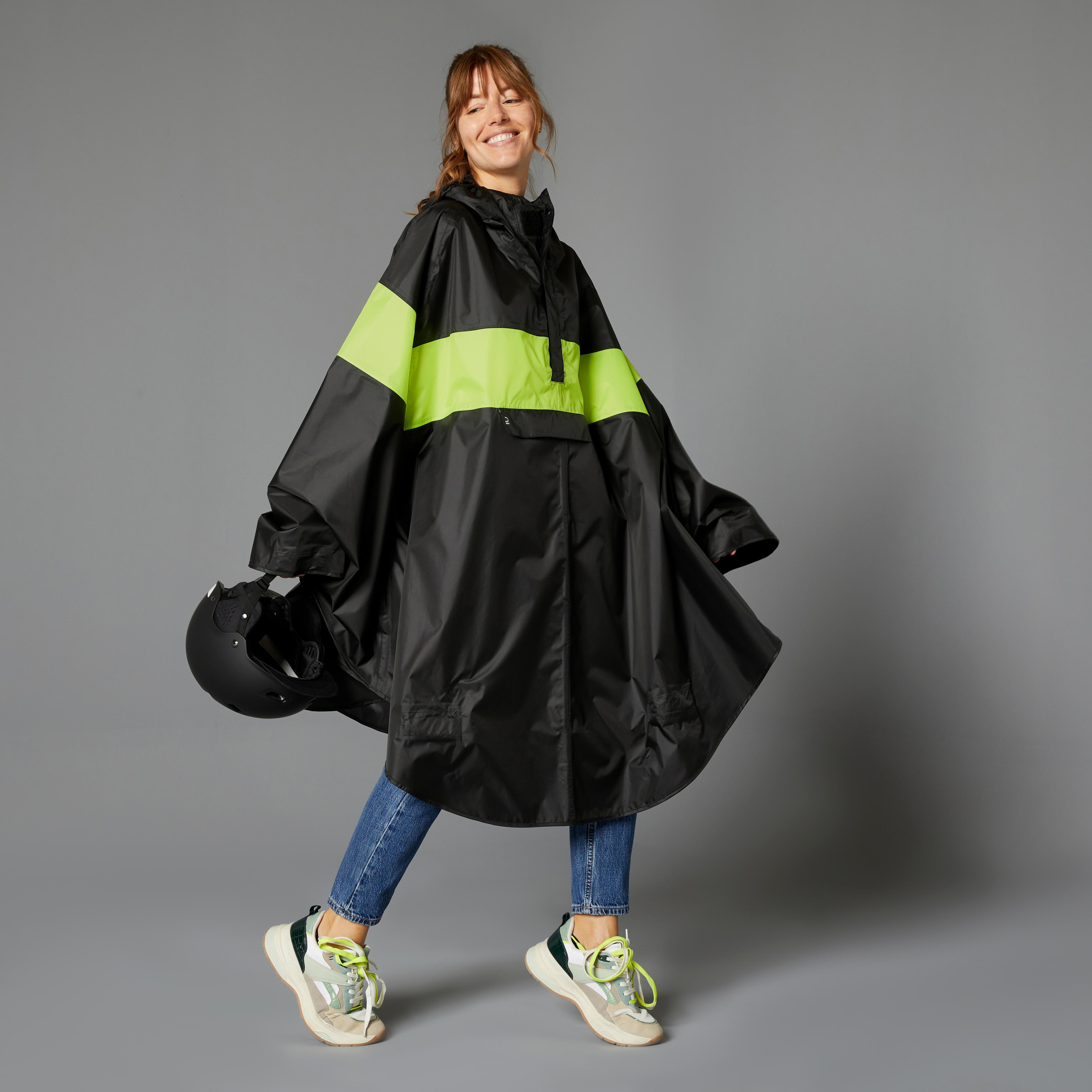BTWIN  Velo Regenponcho City Sichtbarkeit Polyester 