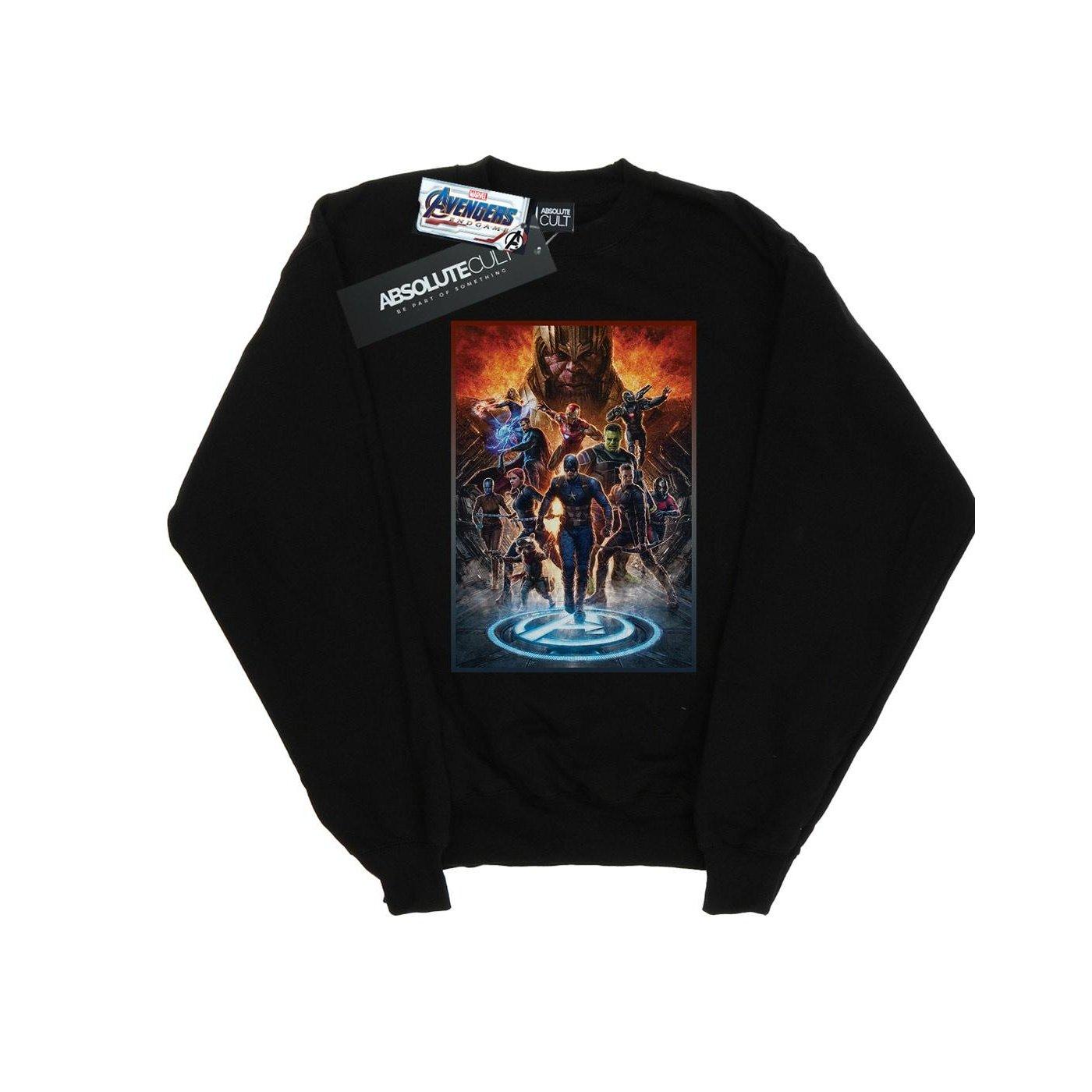Image of Avengers Endgame Heroes At War Sweatshirt Damen Schwarz M