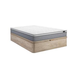 Ysmée Ensemble 140 x 190 cm sommier coffre naturel clair + matelas ressorts ensachés ép.22cm - SERENITE de YSMÉE  