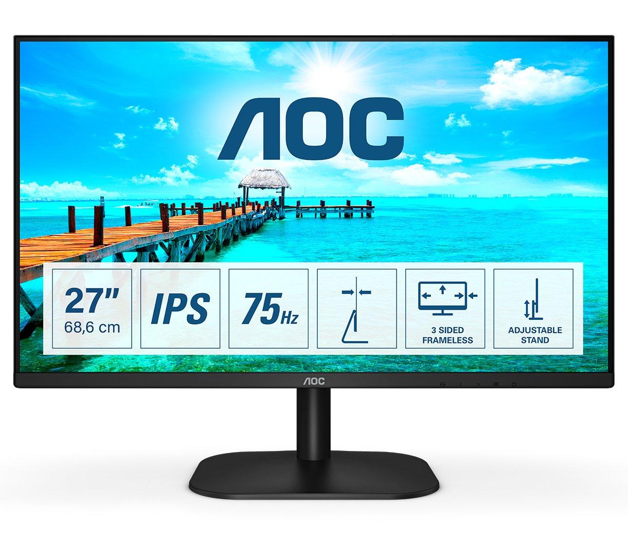 AOC  B2 27B2H Computerbildschirm 68,6 cm (27 Zoll) 1920 x 1080 Pixel Full HD LED Schwarz 