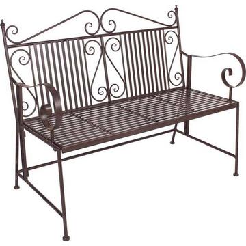 Banc de jardin pliable Melanie marron