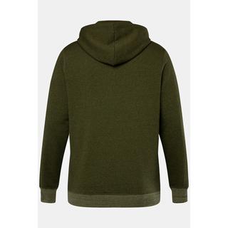 JP1880  Hoodie, Melange-Sweat, Kapuze, Kängurutasche, Tall 