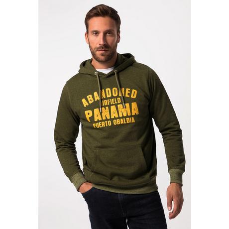 JP1880  Hoodie, Melange-Sweat, Kapuze, Kängurutasche, Tall 