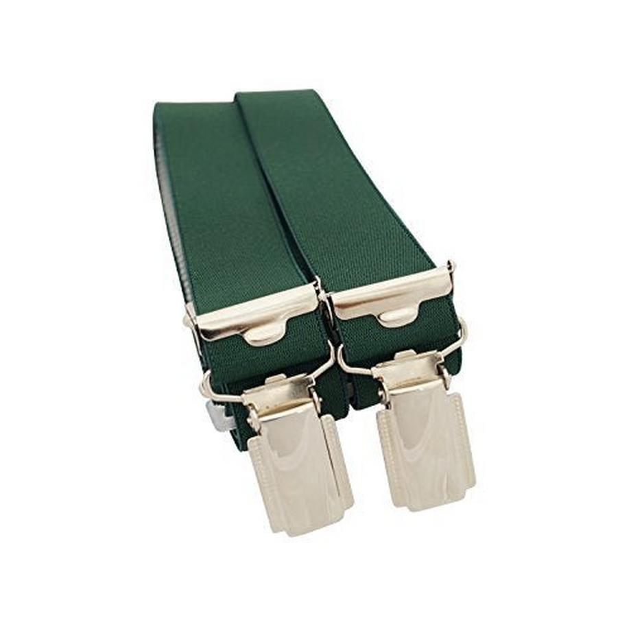 Only-bags.store Bretelles Vert Foncé avec 4 Clips Stables 25mm de Large  