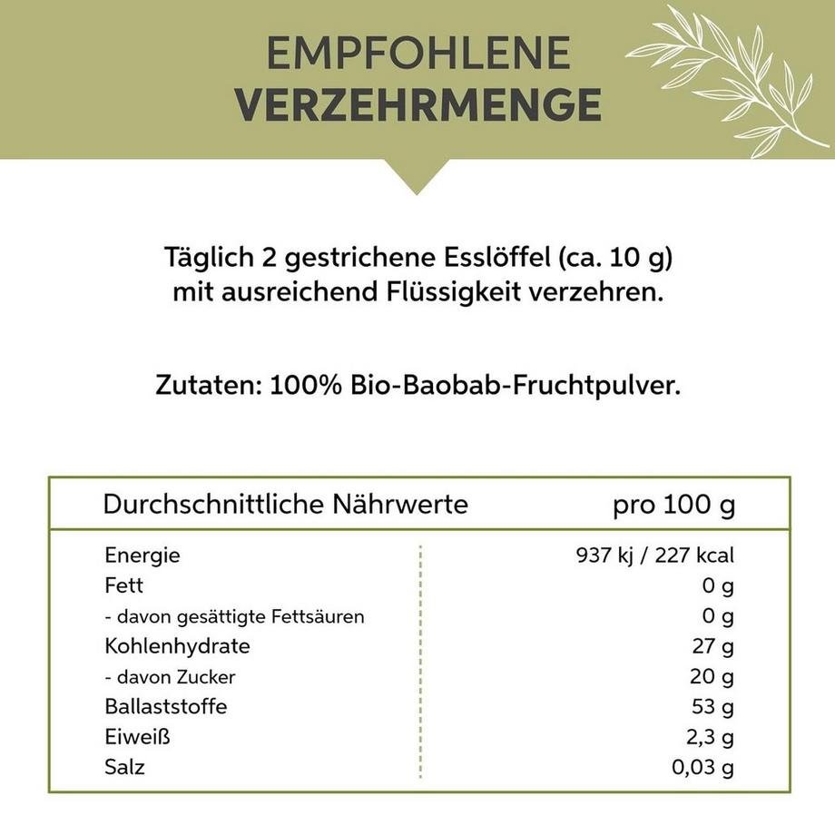 Eltabia  Polvere di baobab biologico 