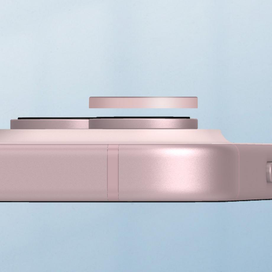 Avizar  Film Caméra iPhone 15 et 15 Plus Rose 