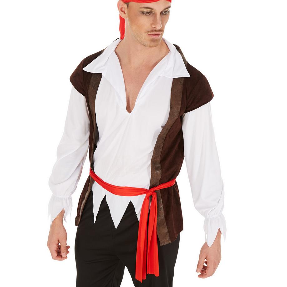 Tectake  Costume da uomo - Capitano pirata Barbariccia 