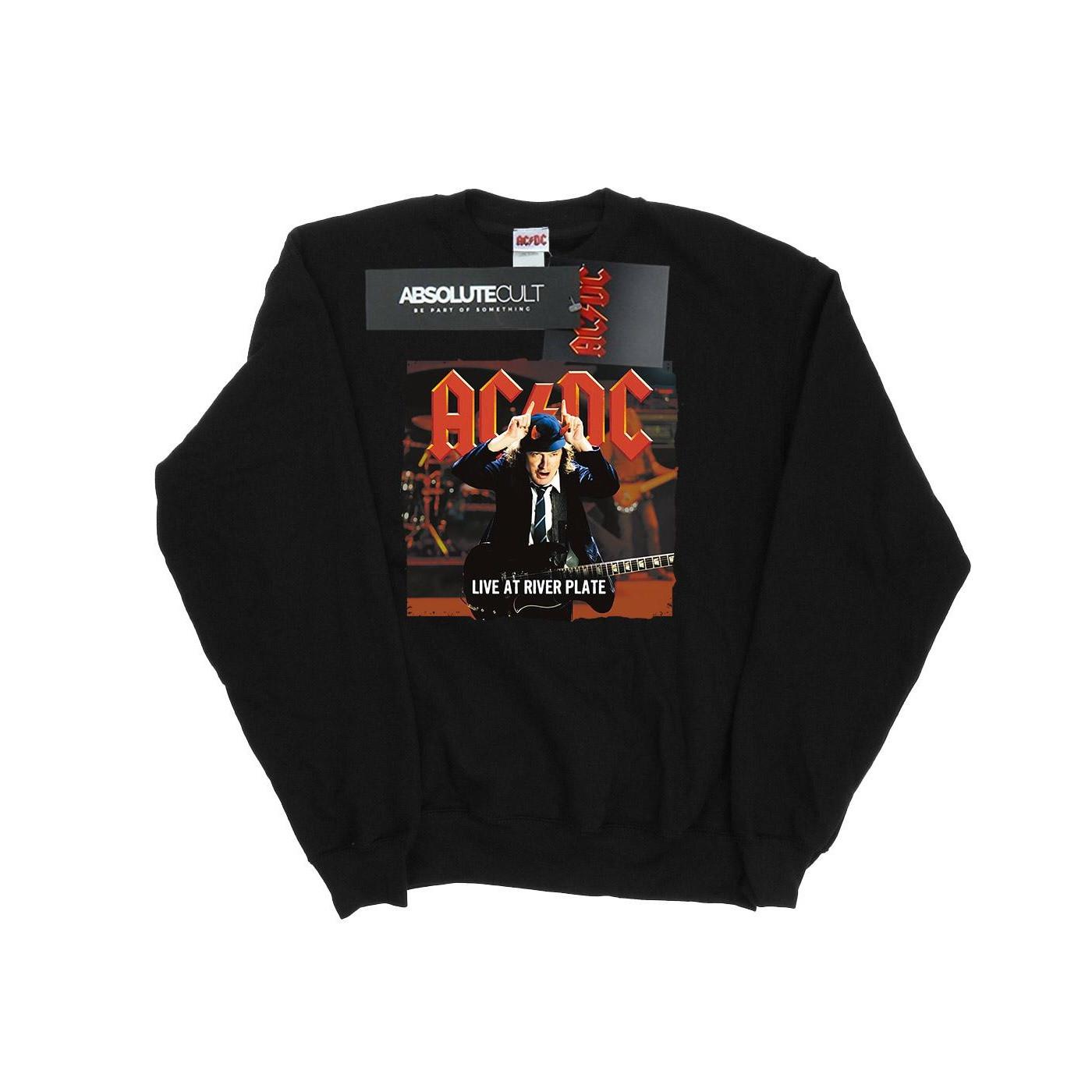 Image of Acdc Live At River Plate Columbia Records Sweatshirt Damen Schwarz S