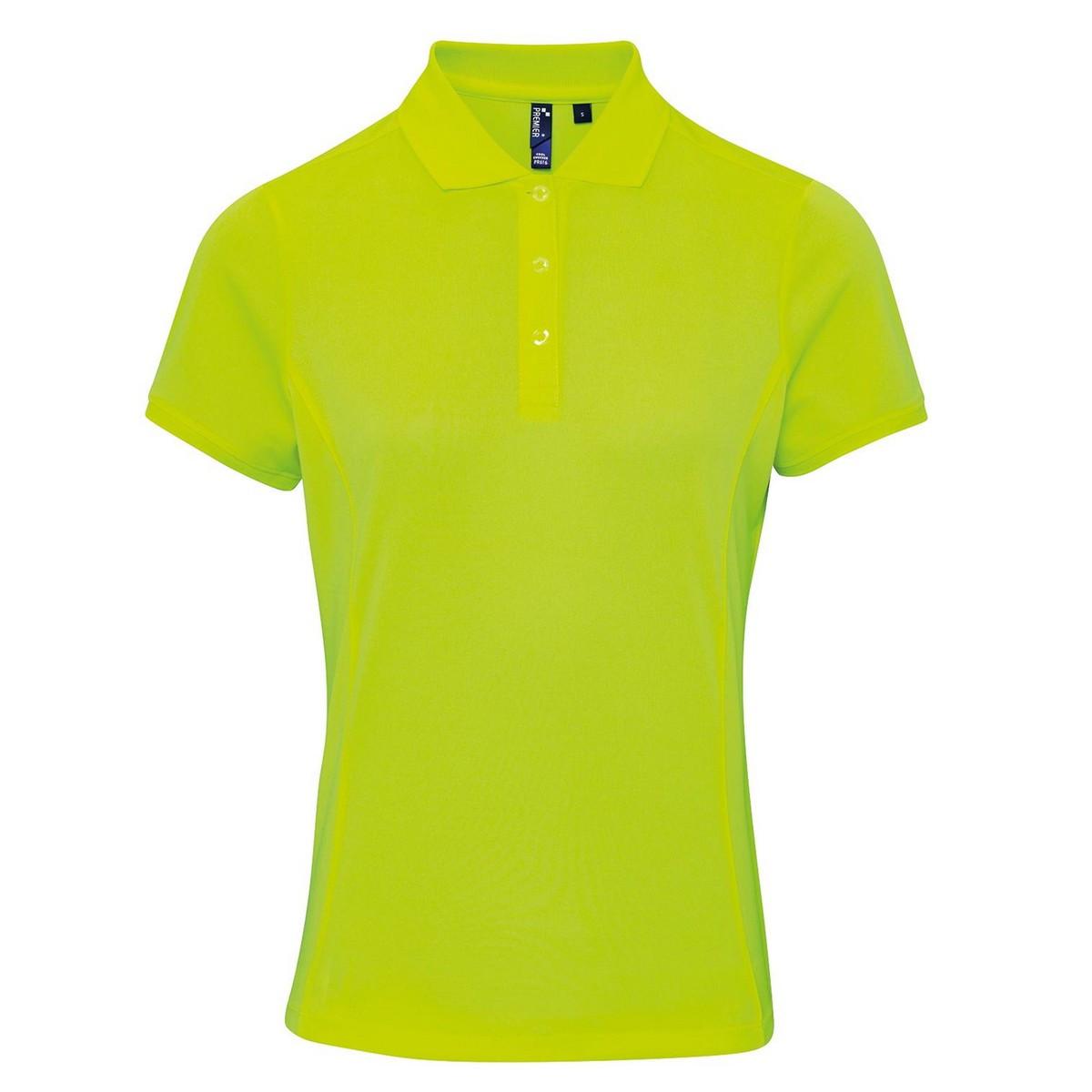 Image of Coolchecker Poloshirt Damen Limone 36