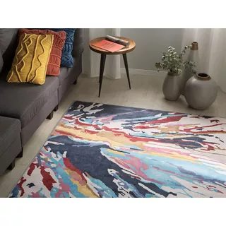 Beliani Teppich aus Polyester Modern KARABUK  