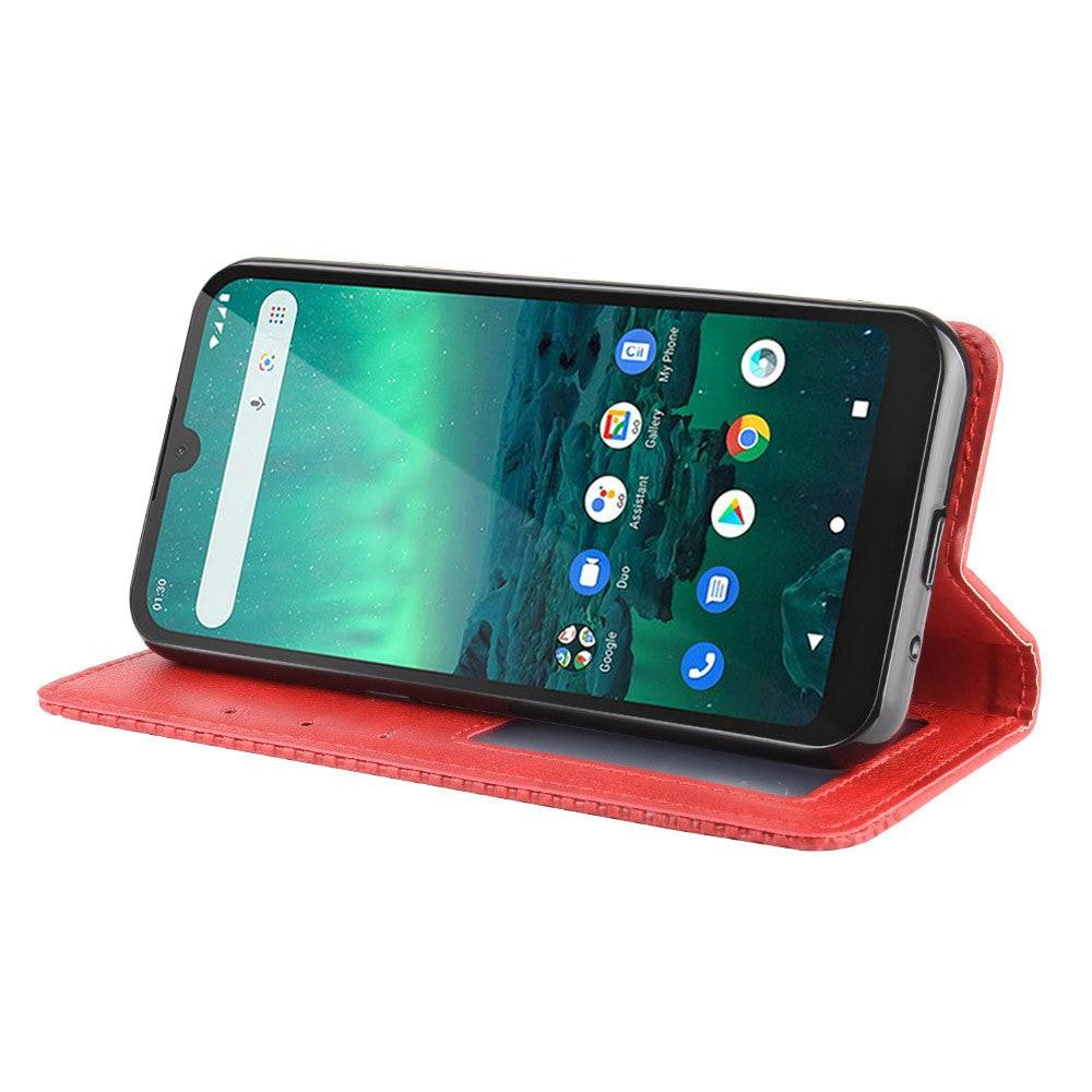 Cover-Discount  custodia Nokia 1.3 - Stand Flip Case rosso 