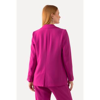 Ulla Popken  Blazer con revers, tasche con patta e abbottonatura 